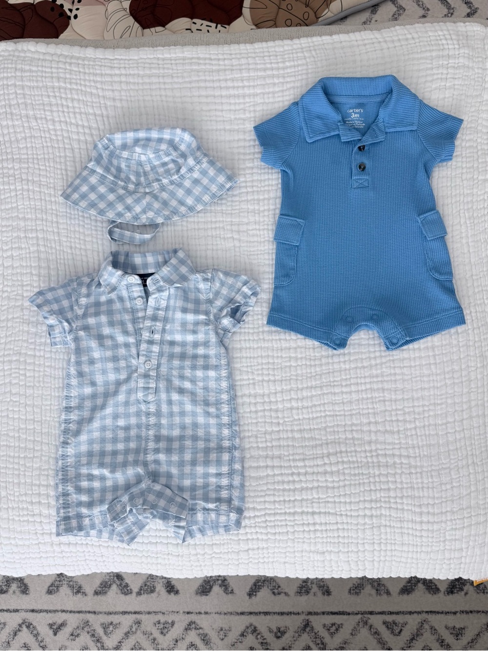 Carter’s Two Blue Romper Sets